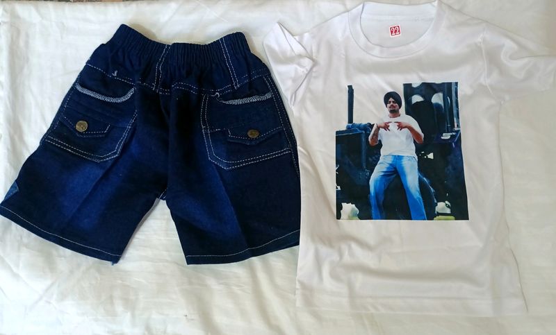 ✅🆕 Tshirt Short Set For 2-4 Year Boys || Chest 24 || Length 18 || Bottom Waist 24 || Lenght 13 🔥🔥