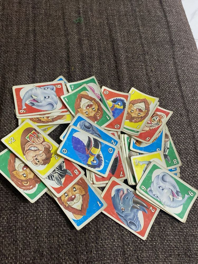 Animal Uno Cards