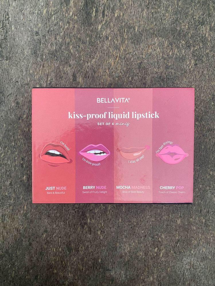 Bellavita Kiss-Proof Liquid Lipstick Set