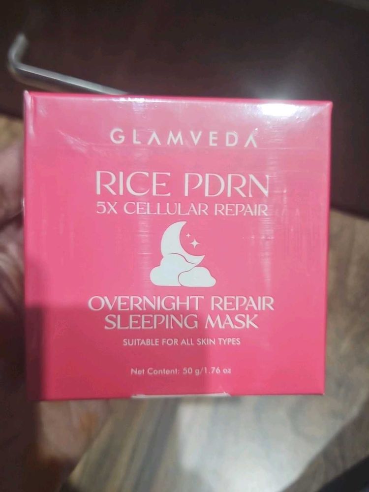 Glamveda Rice PDRN overnight repair sleeping mask