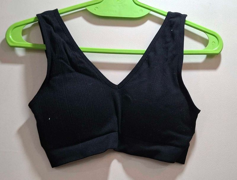 Black Crop Bralette