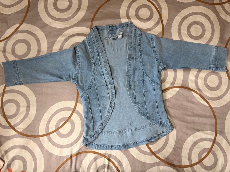 Light Wash Denim Shrug