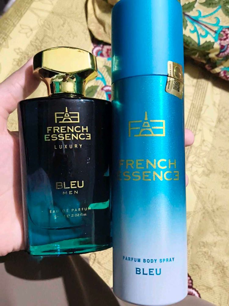 French Essence Bleu Men Perfume Set