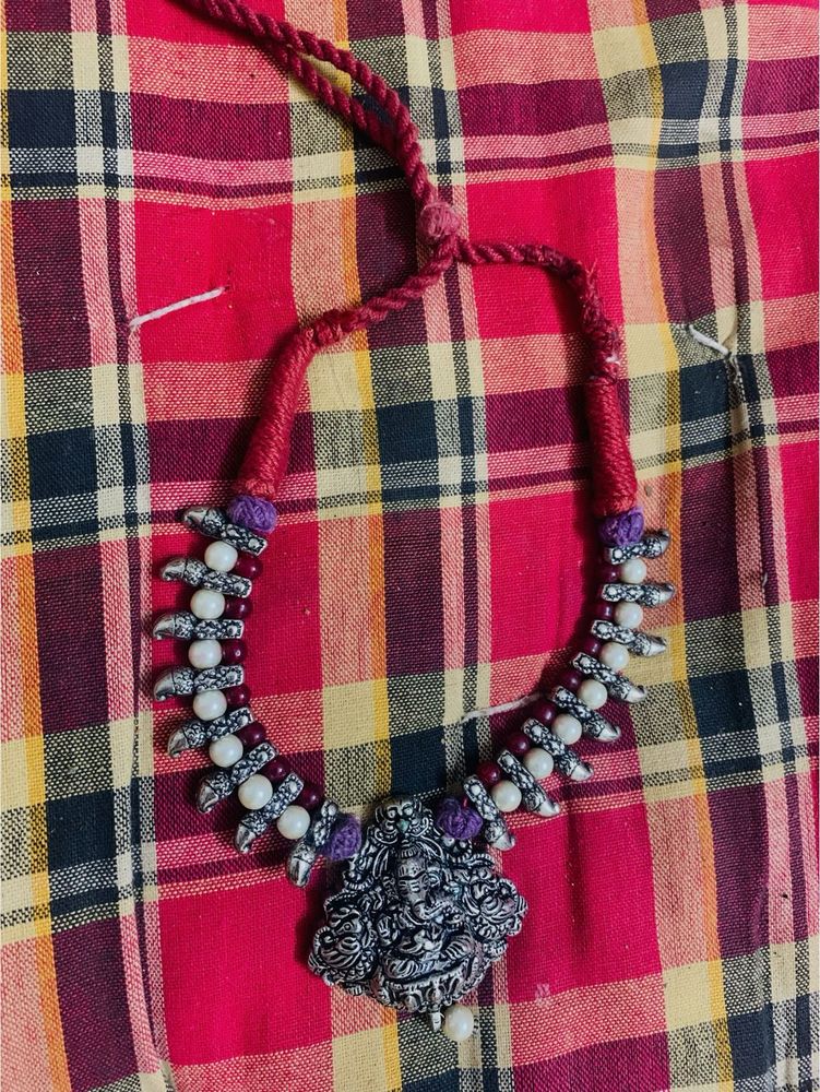 Ethnic Ganesha Pendant Necklace
