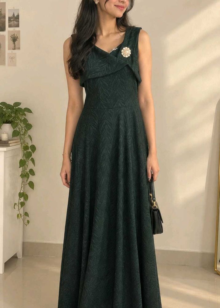 Midnight draped maxi dress 🖤