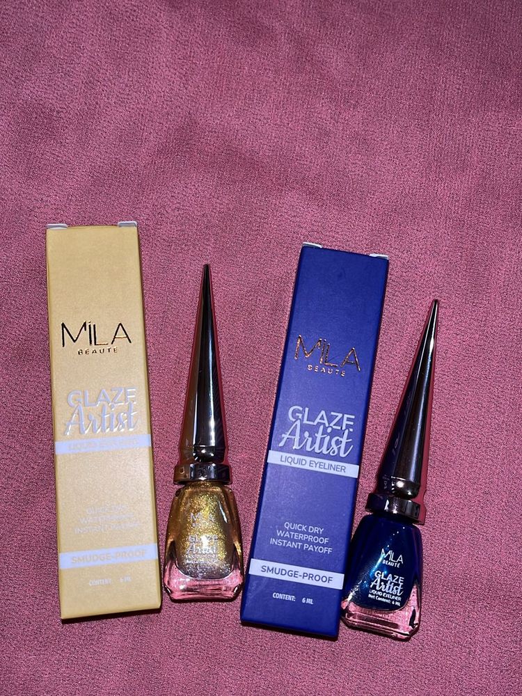 Mila Beaute Glaze Artist Liquid Eyeliner Set