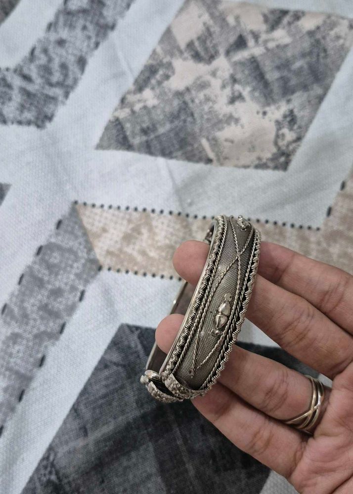 Vintage Oxidized Silver Bracelet