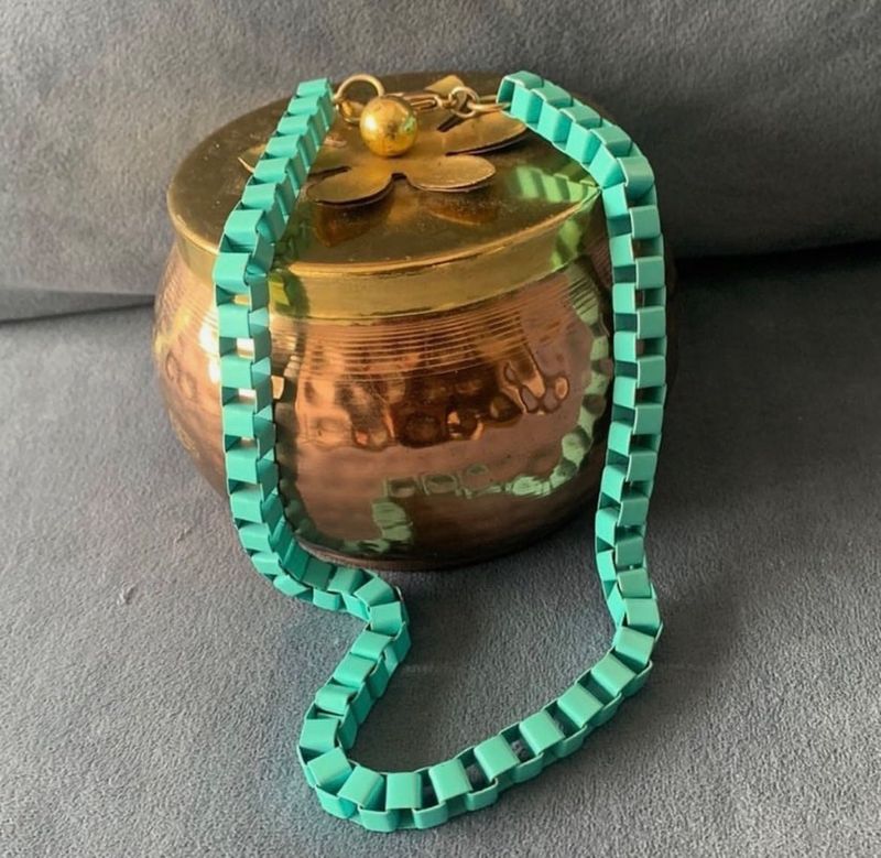 NWOT Braided Metal Neckpiece