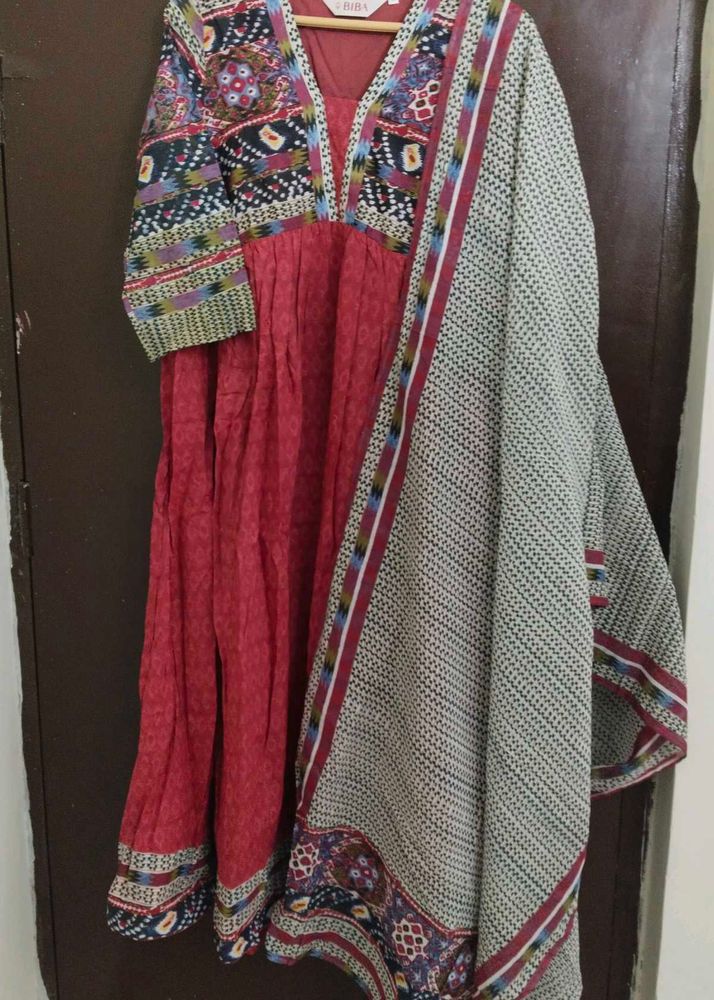 New Unused PureCotton Biba Brand AnarkaliSuit