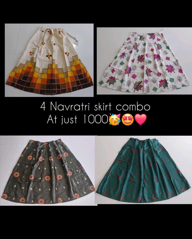 4 Navratri skirt combo🚨🤩🥳❤️💅💖