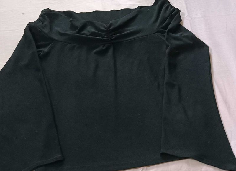 Black Off-Shoulder Top