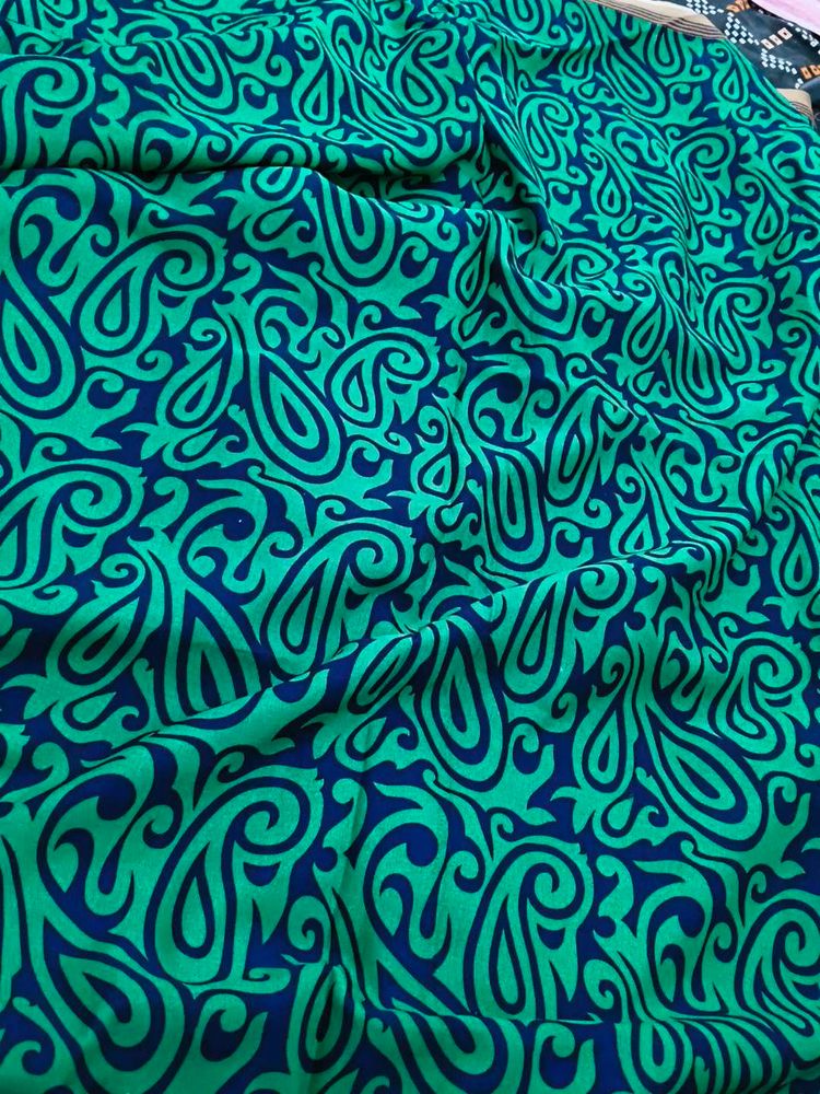 Green &amp; Blue Dress Material