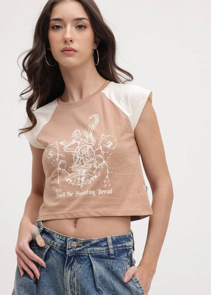 Graphic Crop Top