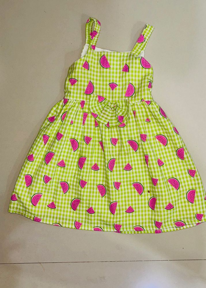 Adorable Watermelon Print Dress