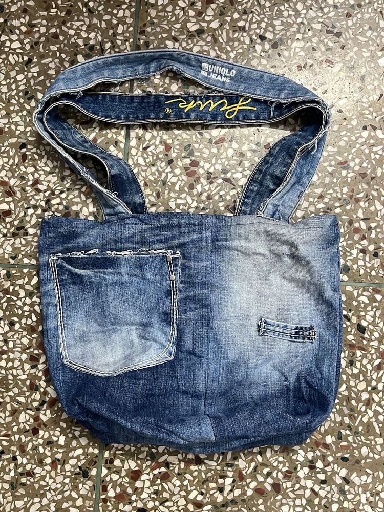 Uniqlo Denim Tote Bag