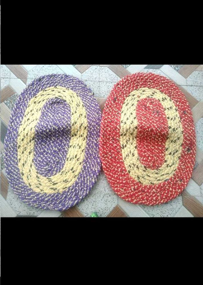 Oval Braided door mat  Set