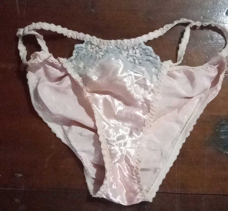 Satin Lace Trim Panties