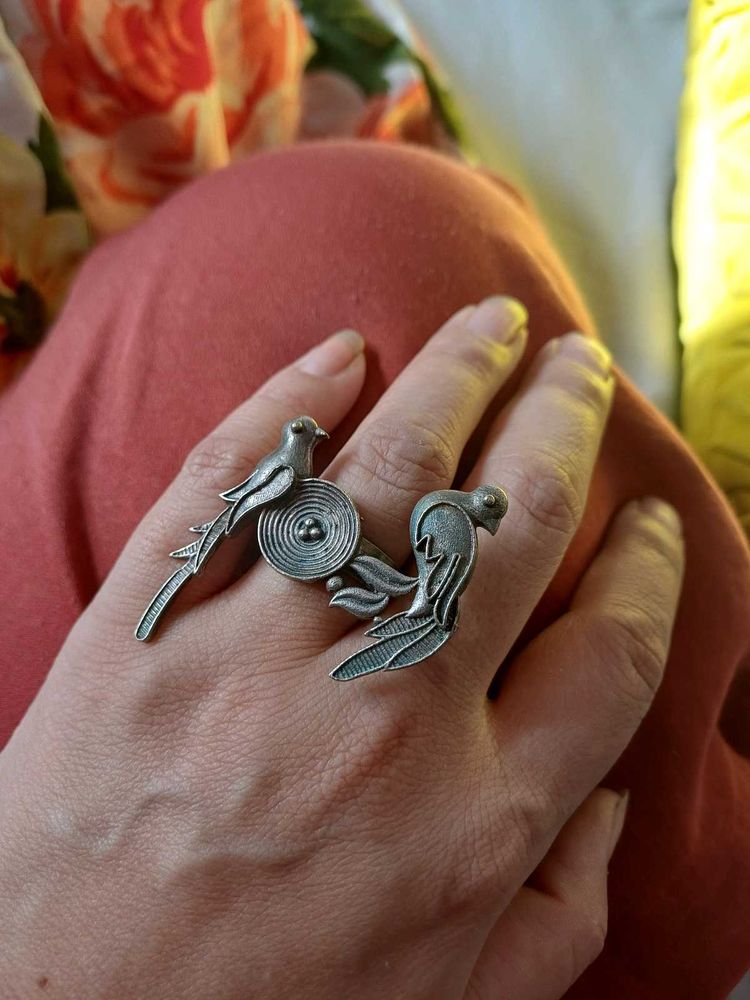 Unique Bird Design brass Ring
