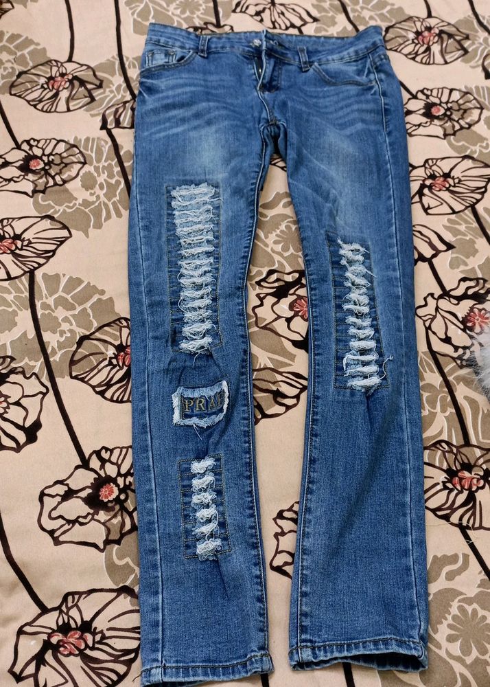 Levies Ruffed Blue Jenas