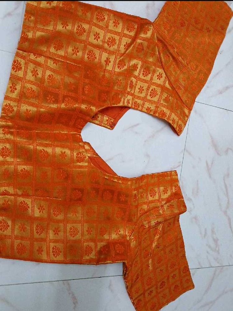 42" Size - New StichedBlouse - Vibrant Orange Bro