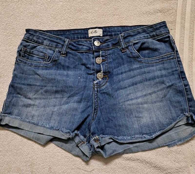 Y2k Vintage Blue Denim Shorts