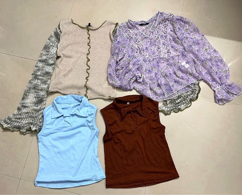 Lot of 4 Women's Tops