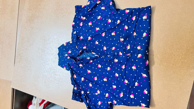 Navy Blue Shirt Dress