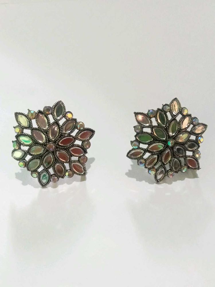 Oxidised Statement Earrings
