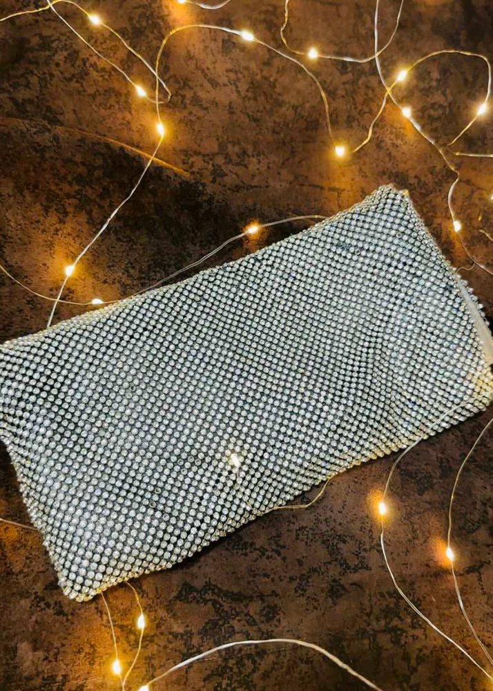 Sparkly Rhinestone Clutch Bag