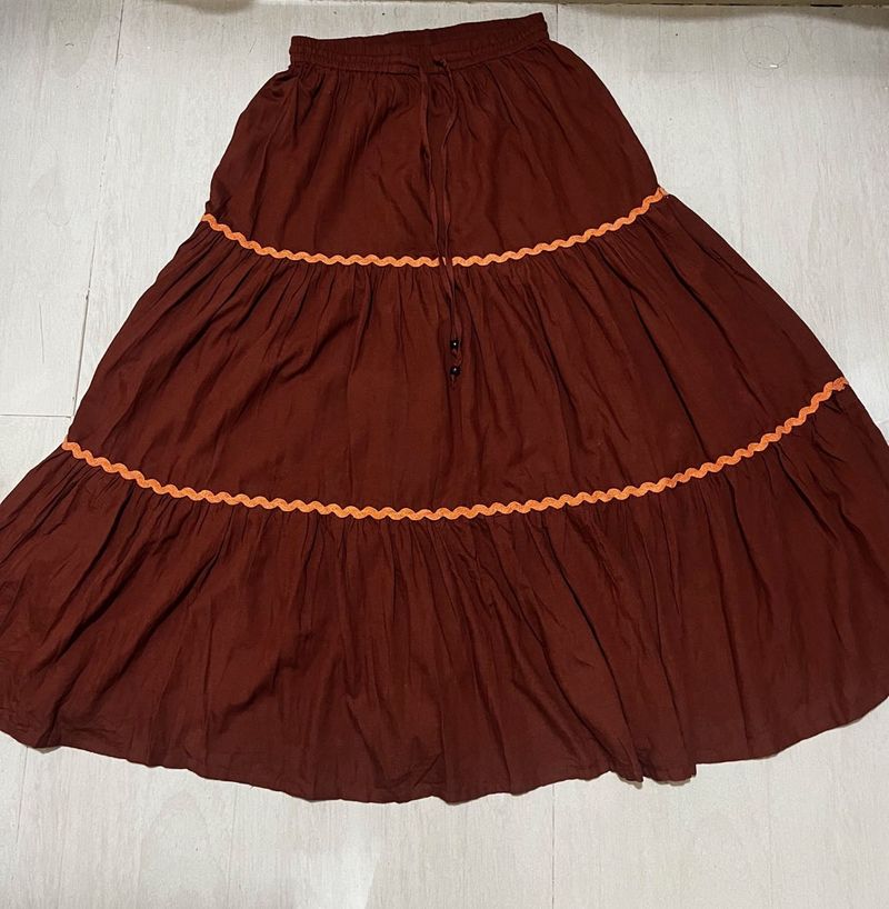 Boho Tiered Maxi Skirt