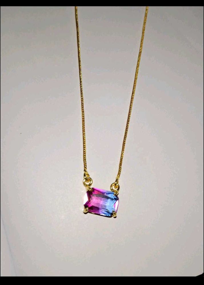 Gradient Gemstone Necklace