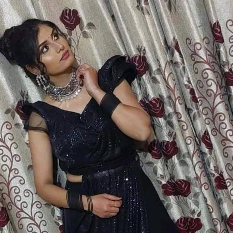 Western lahnga Choli With Attached Dupatta