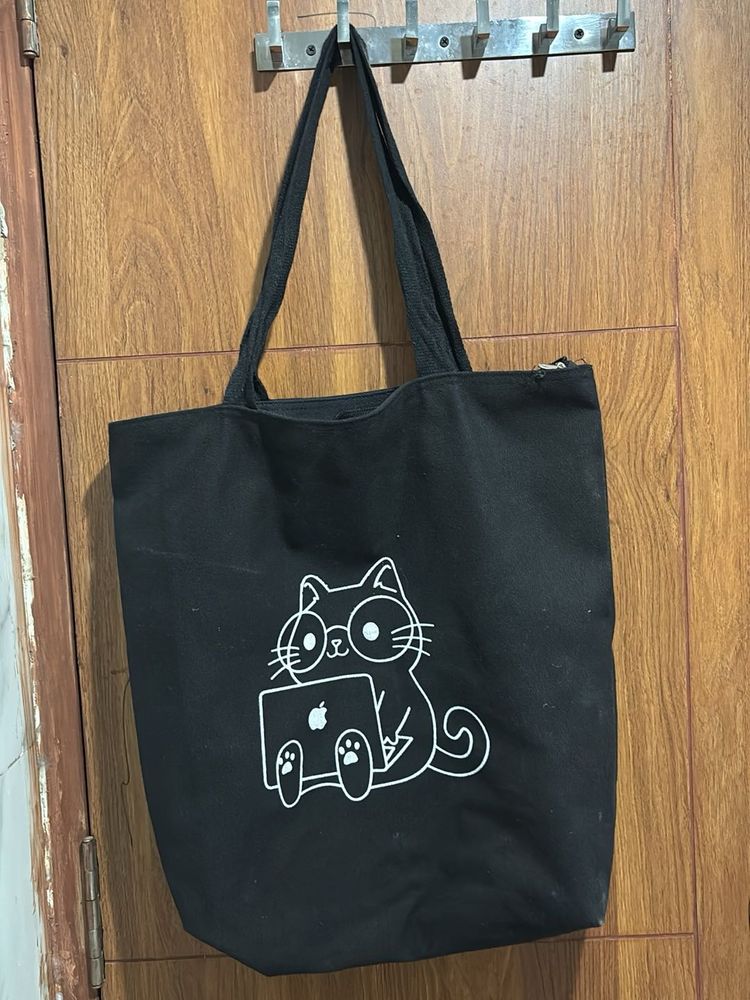 Cute Cat Laptop Tote Bag
