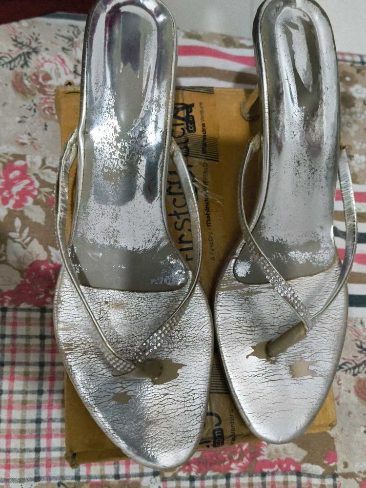Silver Flats &amp; Sandals