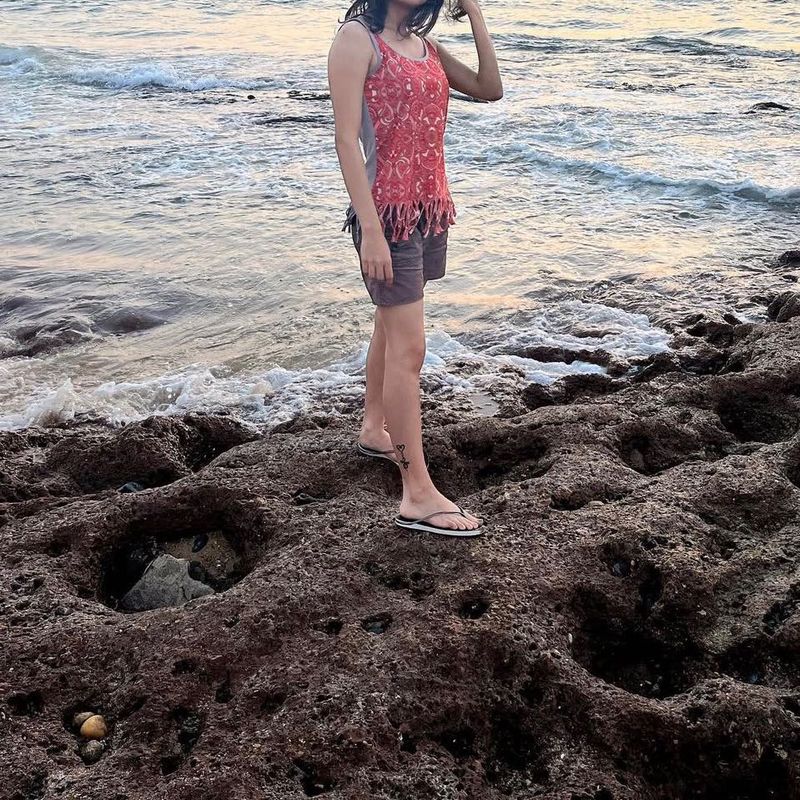 Patterned Tank Top with Fringe