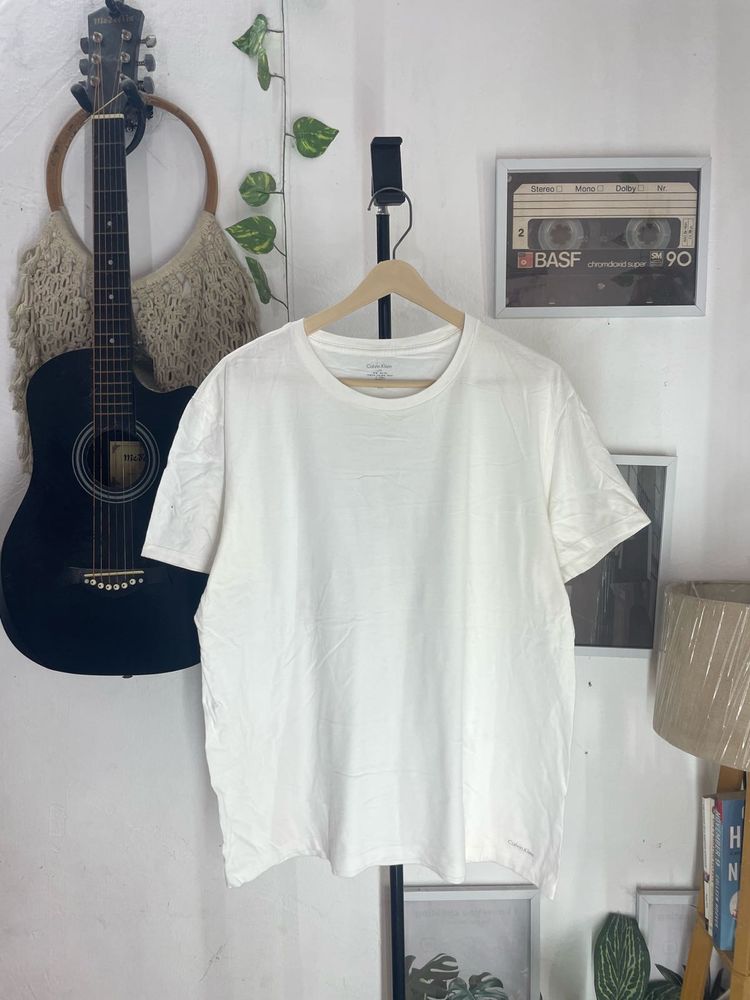 CK Classic White Crew Neck T-Shirt