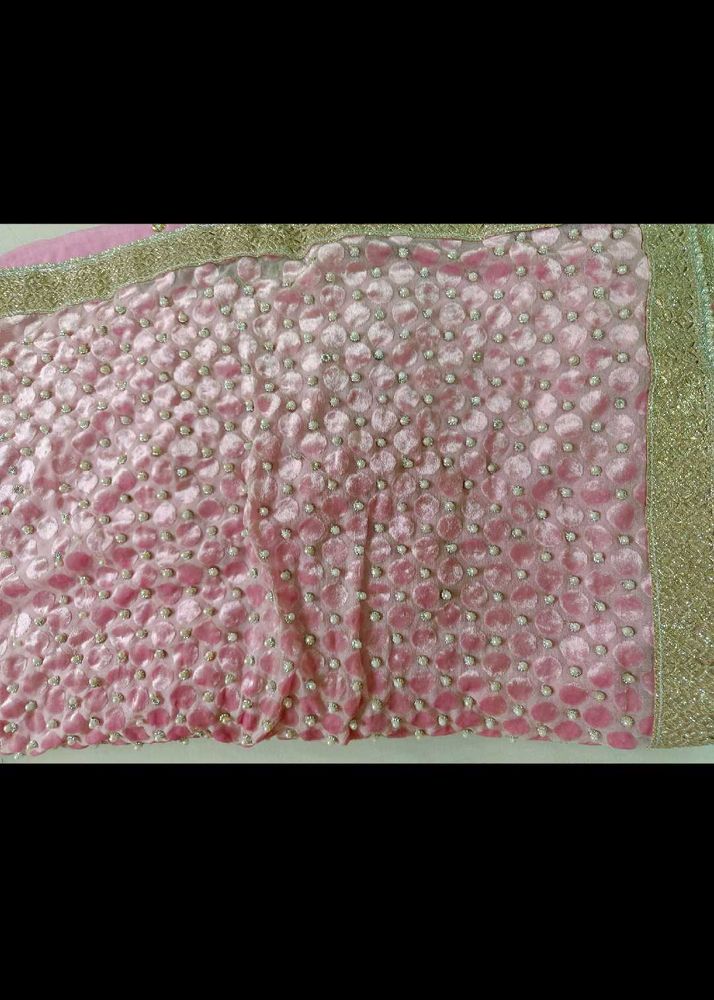 Beautiful Pink Embroidered Saree