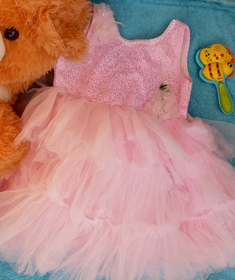 Charming Pink Tulle Dress