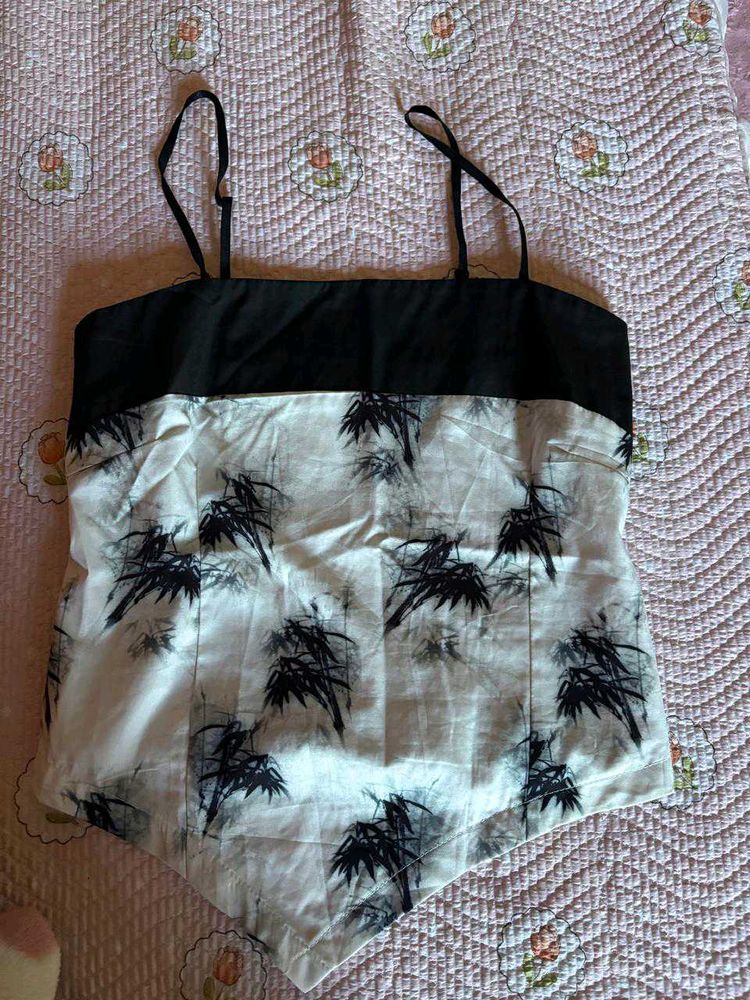 Stylish Camisole Top with Bamboo Print