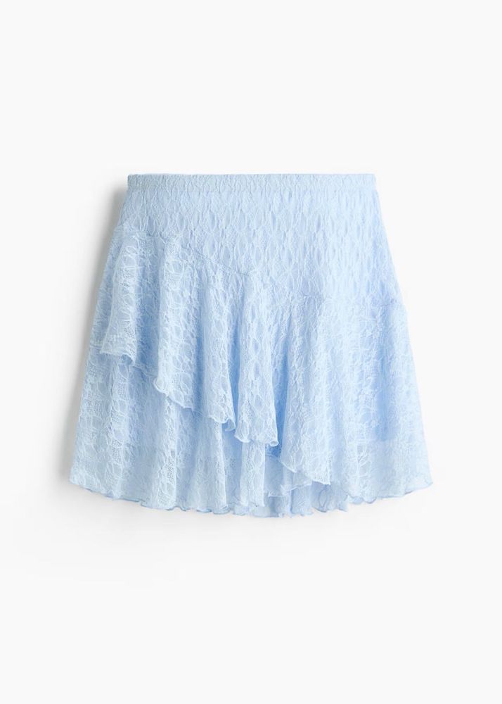 Light Blue Lace Skirt