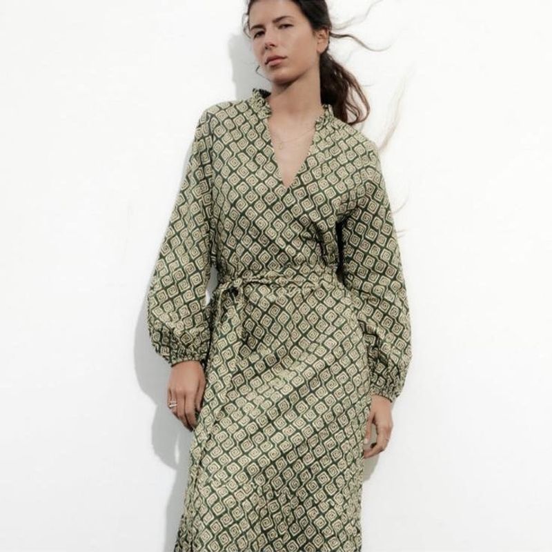 Zara Limited Edition Printed Bohemian Midi Dress
