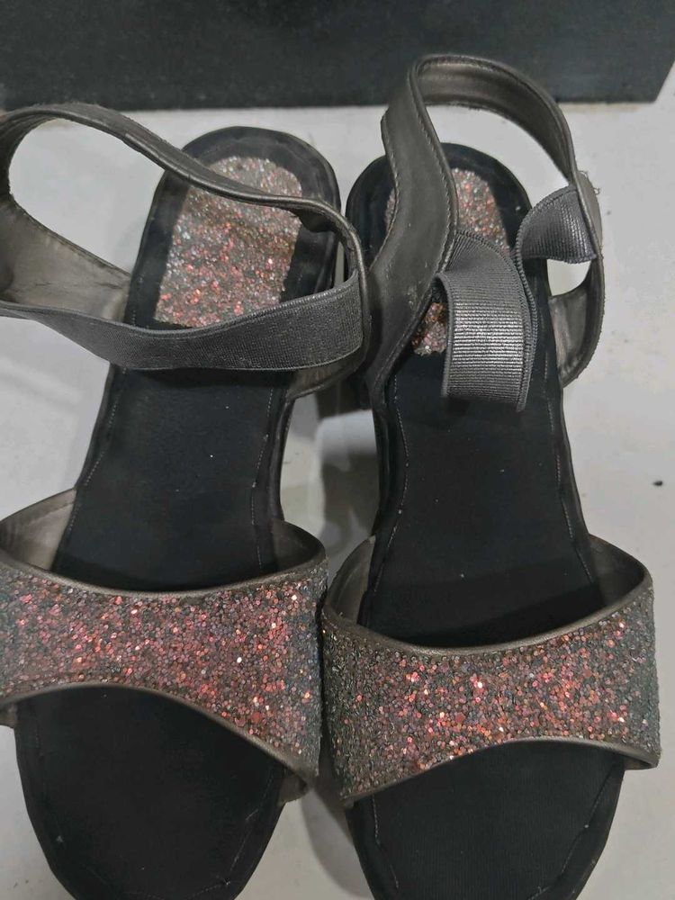 Sparkly Strappy Heels