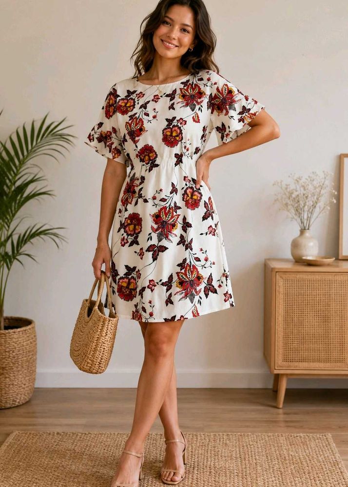 H&amp;M Floral Print Mini Dress