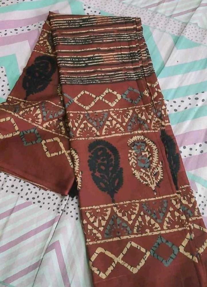 pure mul cotton ajrakh dupatta