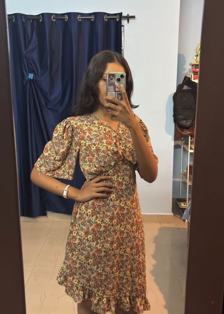 Floral Wrap Dress