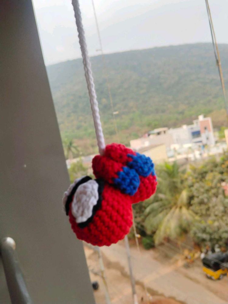 Handmade Spidey Crochet Charm
