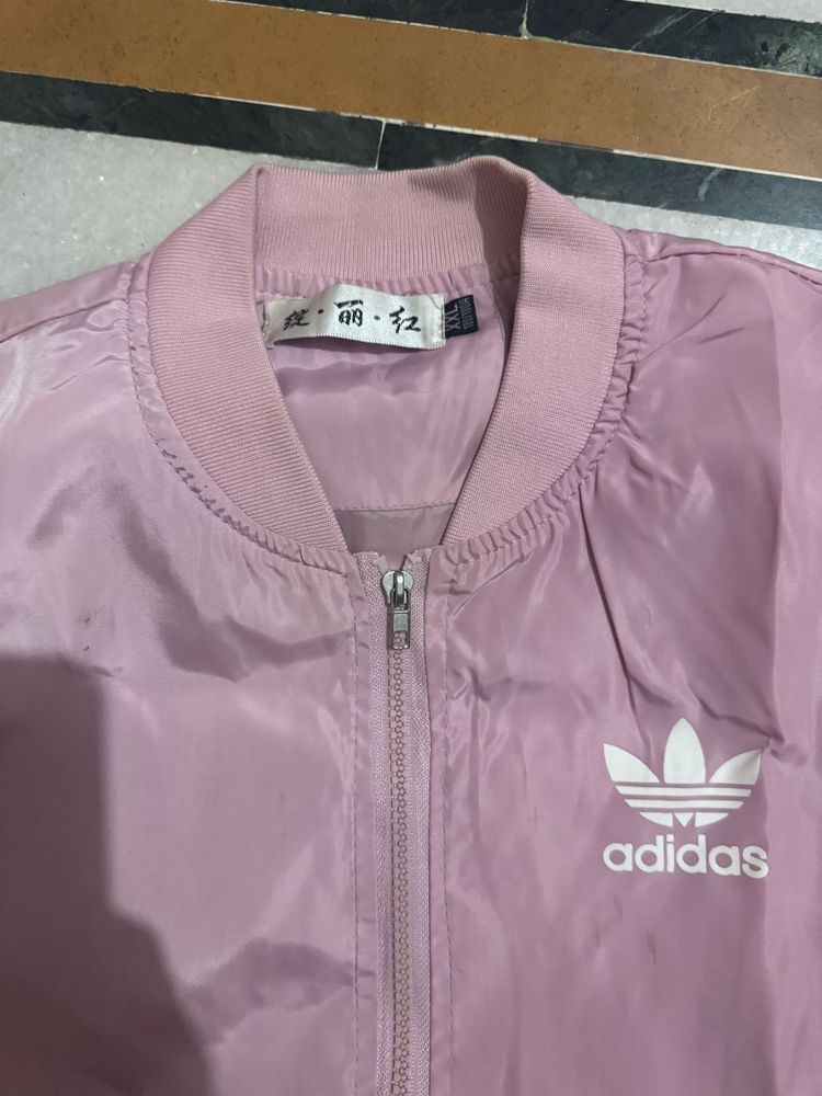 Pink Adidas Bomber Jacket