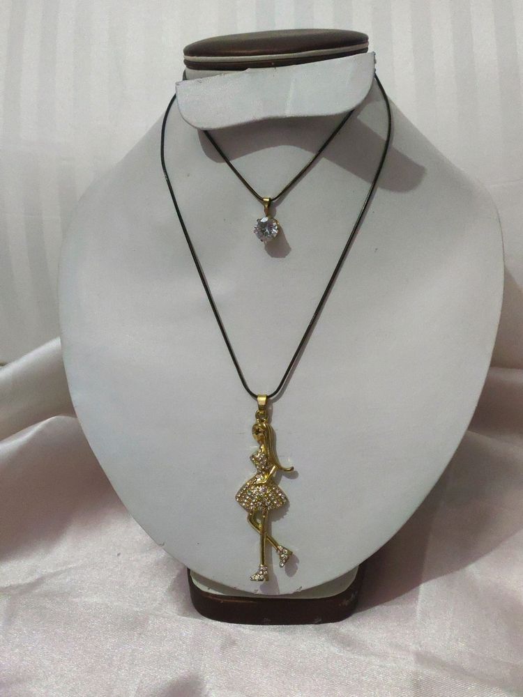 Double Layer Chain Pendant