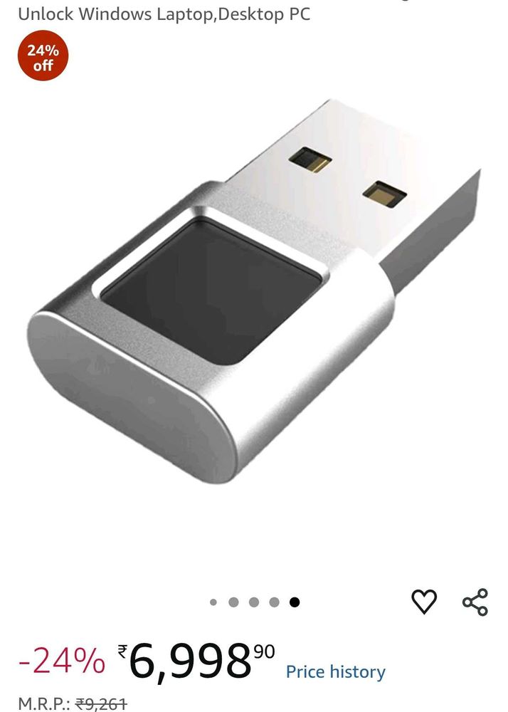 USB Fingerprint Reader – Windows Hello Secure 🔐