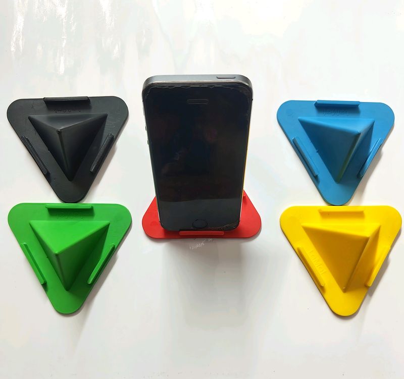 Pyramid Mobile Holder Stand Multicolor(Pack Of 10)